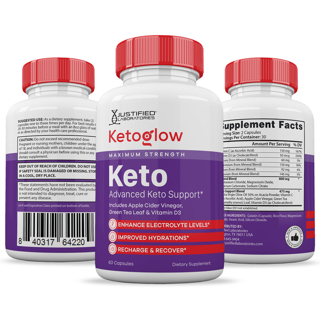 Keto Glow Keto ACV Pills 1275MG