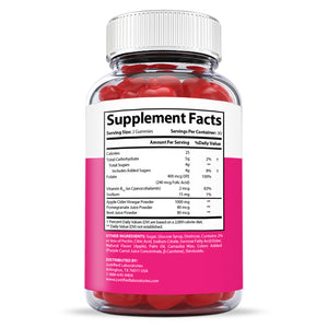 supplement facts of Ketology ACV Keto Gummies