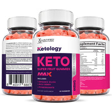 Load image into Gallery viewer, all sides of the bottle of Ketology Keto Max Gummies