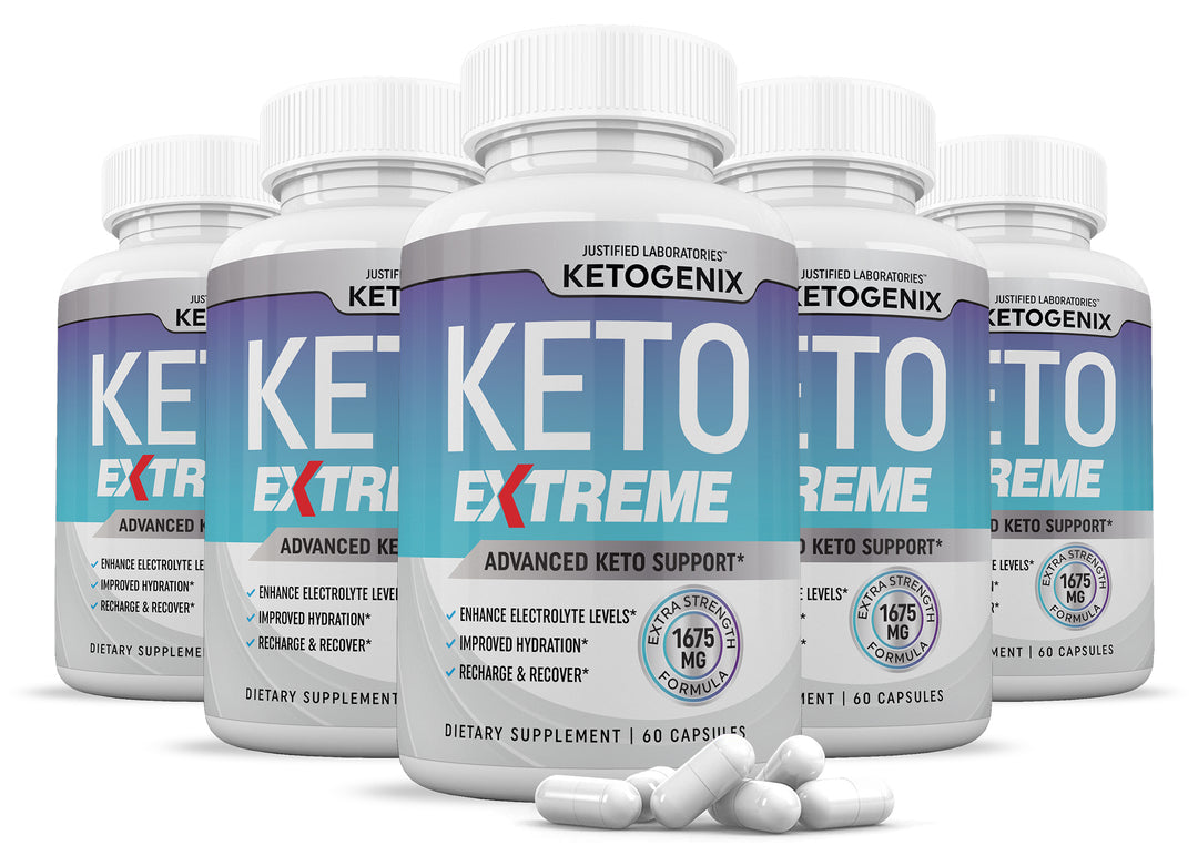5 Bottles of Ketogenix Keto ACV Extreme Pills 1675MG
