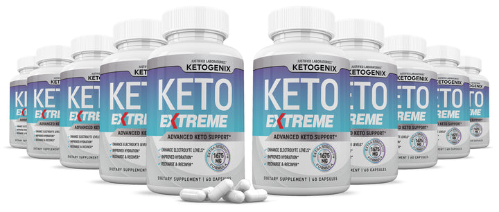 10 Bottles of Ketogenix Keto ACV Extreme Pills 1675MG