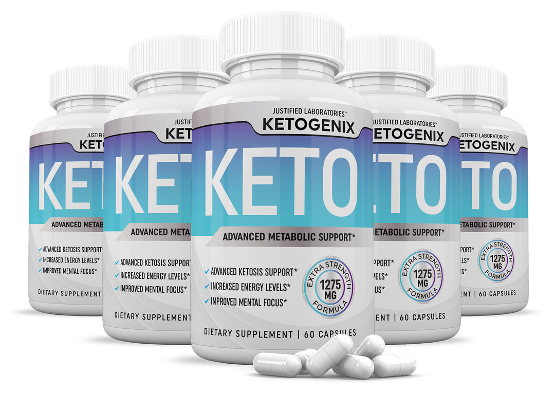 5 Bottles of Ketogenix Keto ACV Pills 1275MG