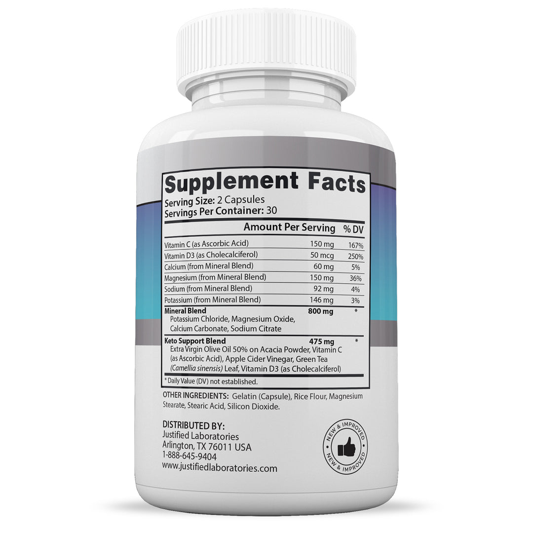 Supplement Facts of Ketogenix Keto ACV Pills 1275MG