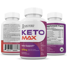Cargar imagen en el visor de la Galería, all sides of the bottle of Keto Max ACV Pills