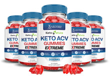 Charger l&#39;image dans la galerie, 5 Bottles 2 x Stronger Keto Nature Keto ACV Gummies Extreme 2000MG