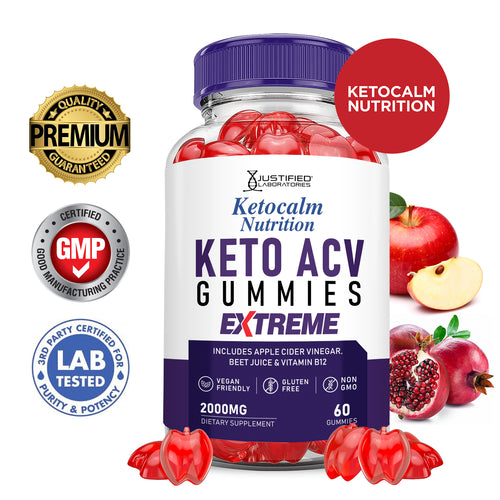 2 x Stronger Keto Calm Keto ACV Gummies Extreme 2000mg