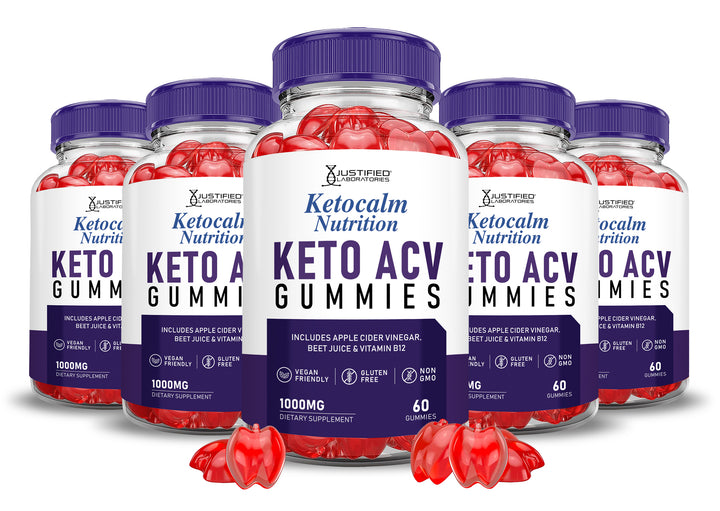 5 bottles Keto Calm Keto ACV Gummies 1000MG