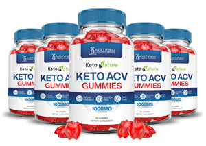 5 Bottles Keto Nature Keto ACV Gummies 1000MG