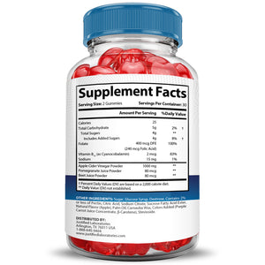 Keto Nature Keto ACV Gummies 1000MG Supplement Facts