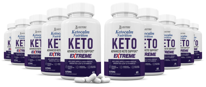10 Bottles of Keto Calm Keto ACV Extreme Pills 1675MG