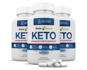 3 Bottles Keto Nature Keto ACV Pills 1275MG