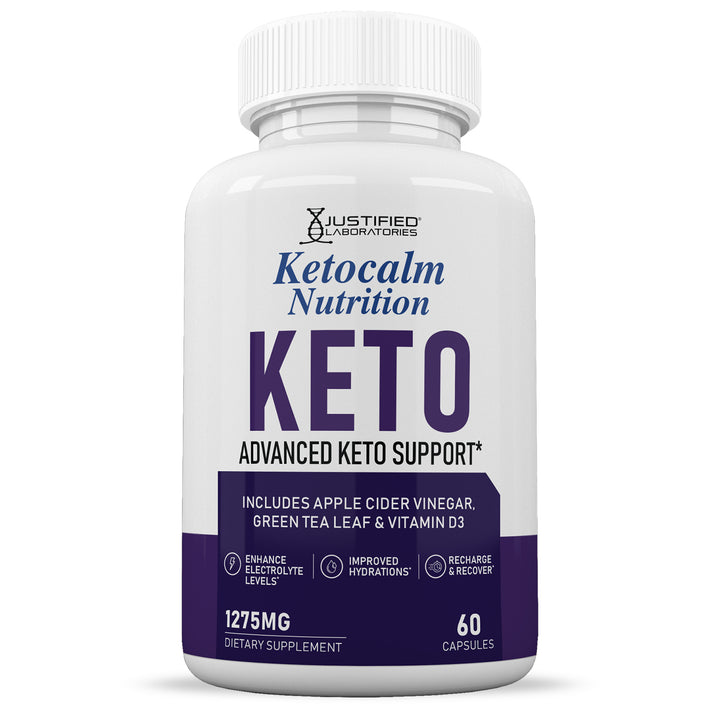 Front of Keto Calm Keto ACV Pills 1275MG