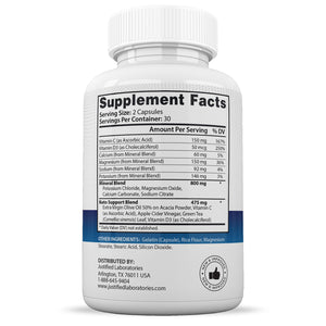 Keto Nature Keto ACV Pills 1275MG Supplement Facts