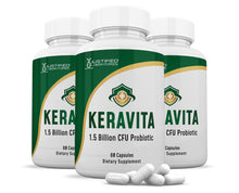Cargar imagen en el visor de la Galería, 3 bottles of Keravita 1.5 Billion CFU Pills