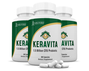 3 bottles of Keravita 1.5 Billion CFU Pills