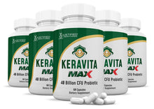 Cargar imagen en el visor de la Galería, 5 bottles of 3 X Stronger Keravita Max 40 Billion CFU Pills