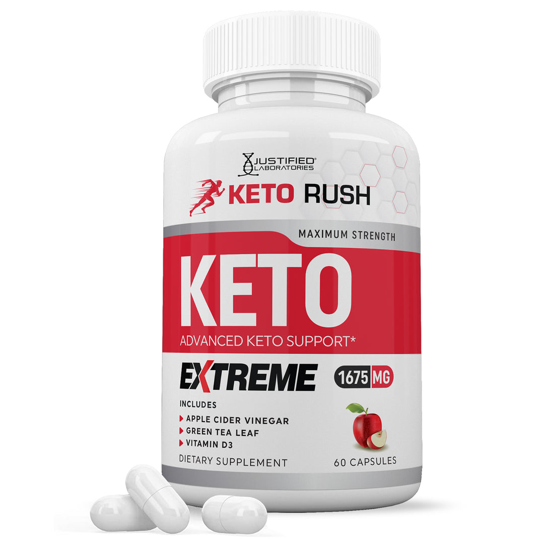 1 Bottle of Keto Rush ACV Extreme Pills 1675MG