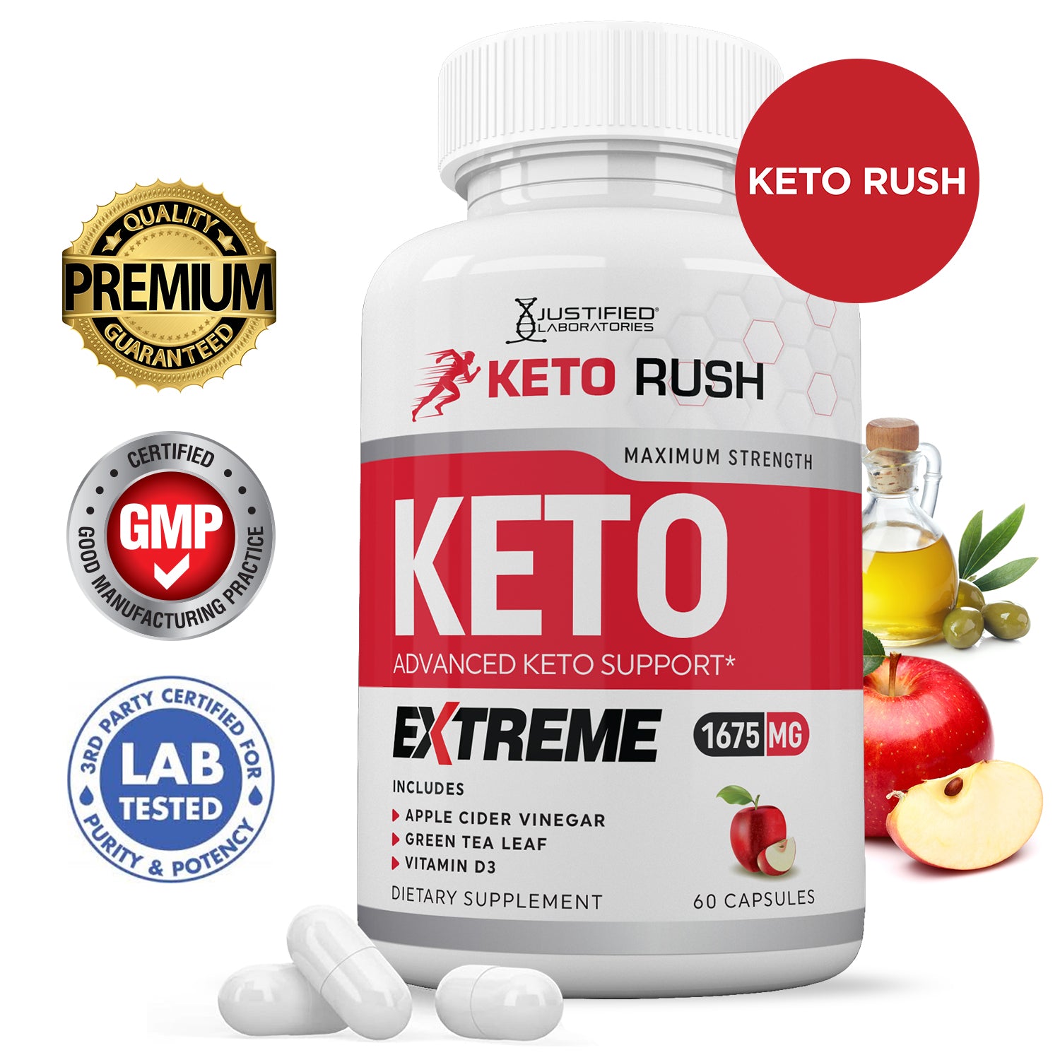 Keto Rush ACV Extreme Pills 1675MG