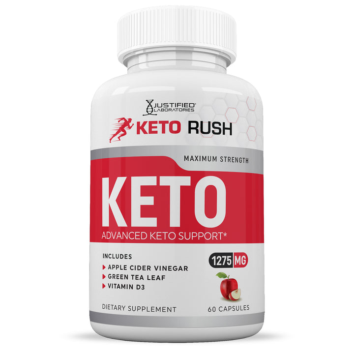 Front of Keto Rush ACV Pills 1275MG