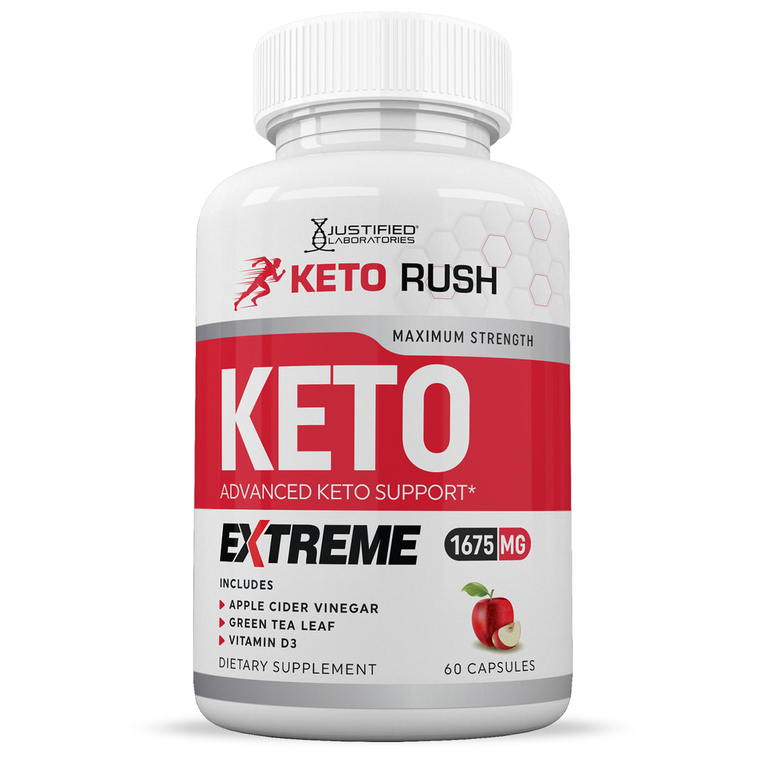 Front of Keto Rush ACV Extreme Pills 1675MG