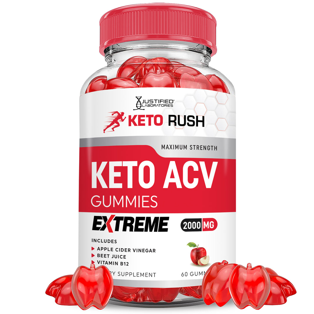 1 bottle Keto Rush ACV Gummies Extreme 2000mg