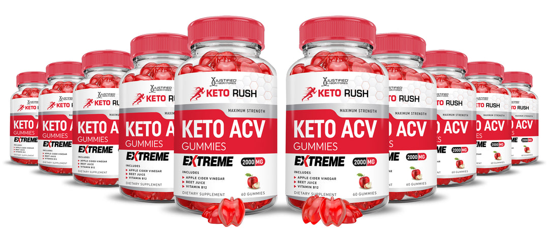 10 bottles Keto Rush ACV Gummies Extreme 2000mg