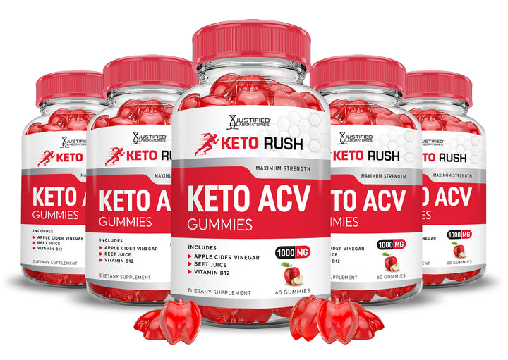 5 bottles Keto Rush ACV Gummies 1000MG