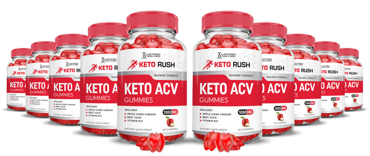 10 bottles Keto Rush ACV Gummies 1000MG