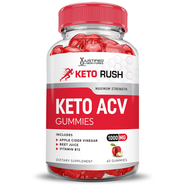 Front of Keto Rush ACV Gummies 1000MG