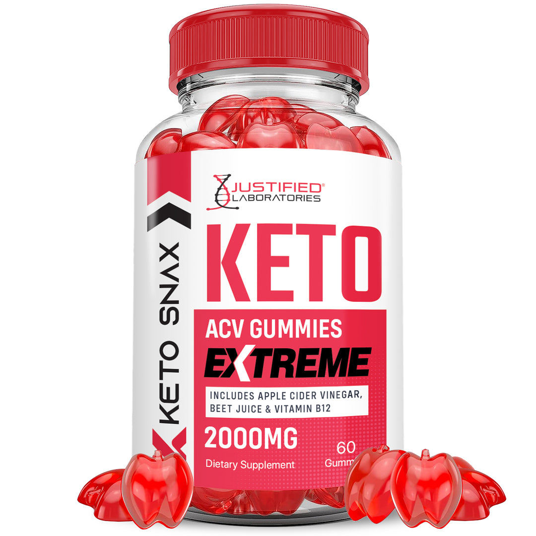 1 bottle Keto Snax Keto ACV Gummies Extreme 2000mg