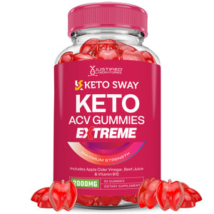 2 x Stronger Keto Sway Keto ACV Gummies Extreme 2000mg