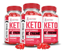 Load image into Gallery viewer, 2 x Stronger Keto Snax Keto ACV Gummies Extreme 2000mg
