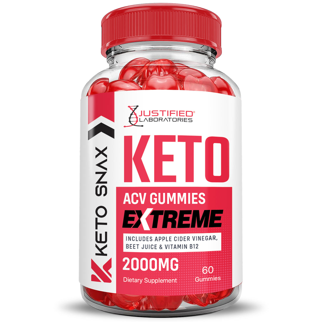 Front of Keto Snax Keto ACV Gummies Extreme 2000mg