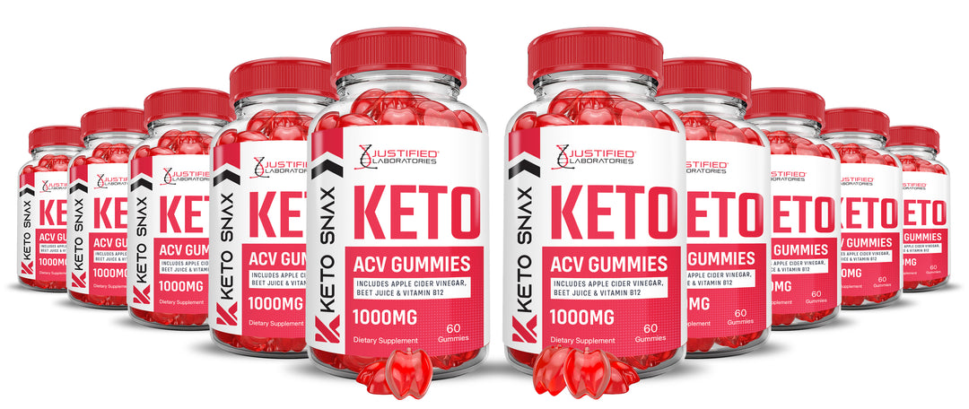 10 bottles Keto Snax Keto ACV Gummies 1000MG