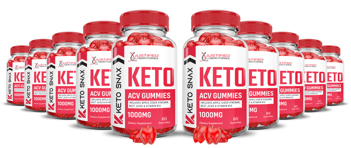 10 bottles Keto Snax Keto ACV Gummies 1000MG
