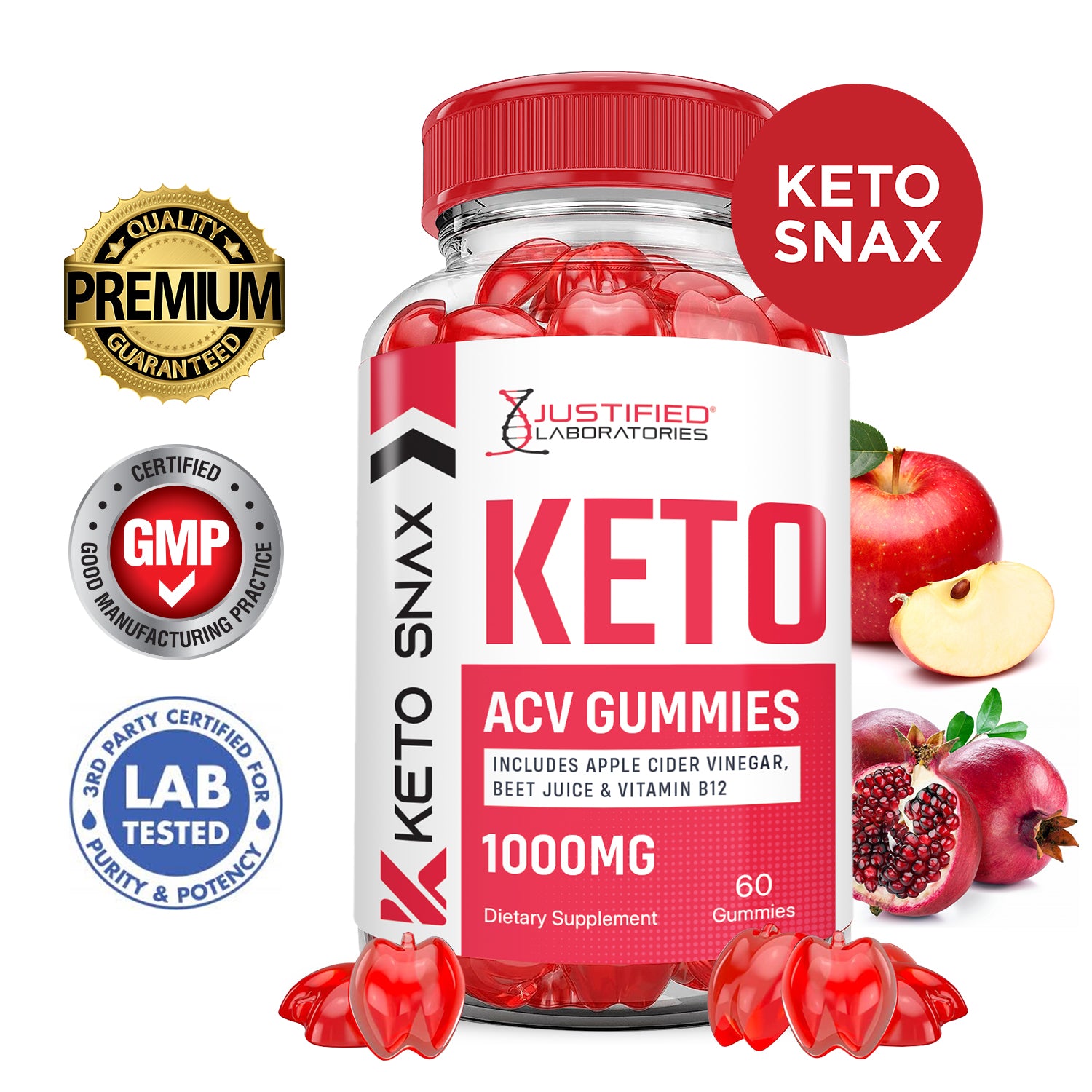 Keto Snax Keto ACV Gummies 1000MG