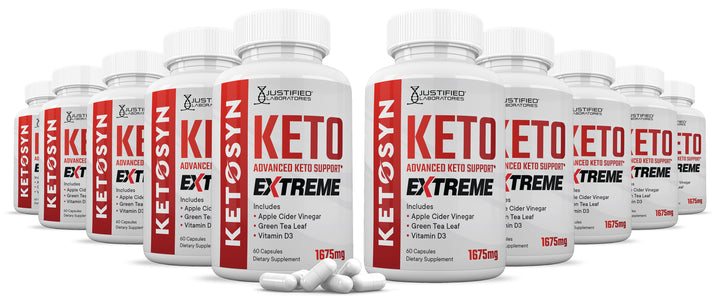 10 Bottles of Ketosyn Keto ACV Extreme Pills 1675MG