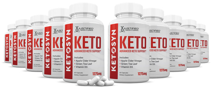 10 bottles of Ketosyn Keto ACV Pills 1275MG