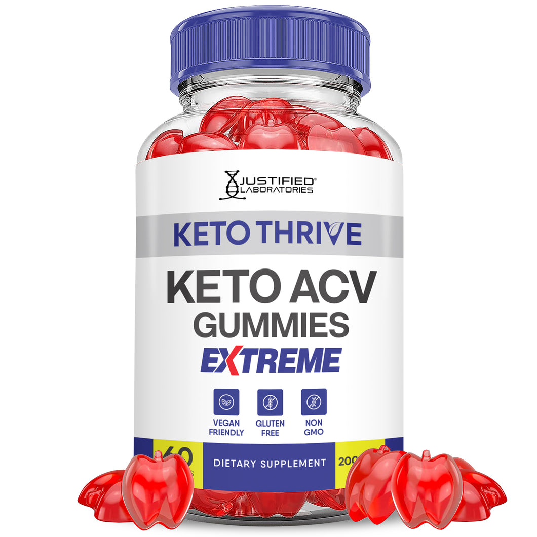 1 bottle Keto Thrive Keto ACV Gummies Extreme 2000mg