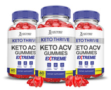 Cargar imagen en el visor de la Galería, 3 bottles Keto Thrive Keto ACV Gummies Extreme 2000mg