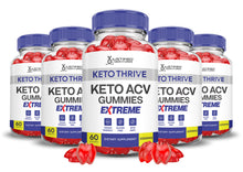 Load image into Gallery viewer, 5 bottles Keto Thrive Keto ACV Gummies Extreme 2000mg