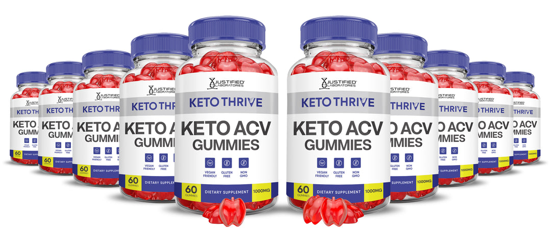 10 bottles Keto Thrive Keto ACV Gummies 1000MG