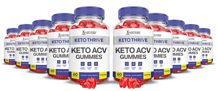 10 bottles Keto Thrive Keto ACV Gummies 1000MG