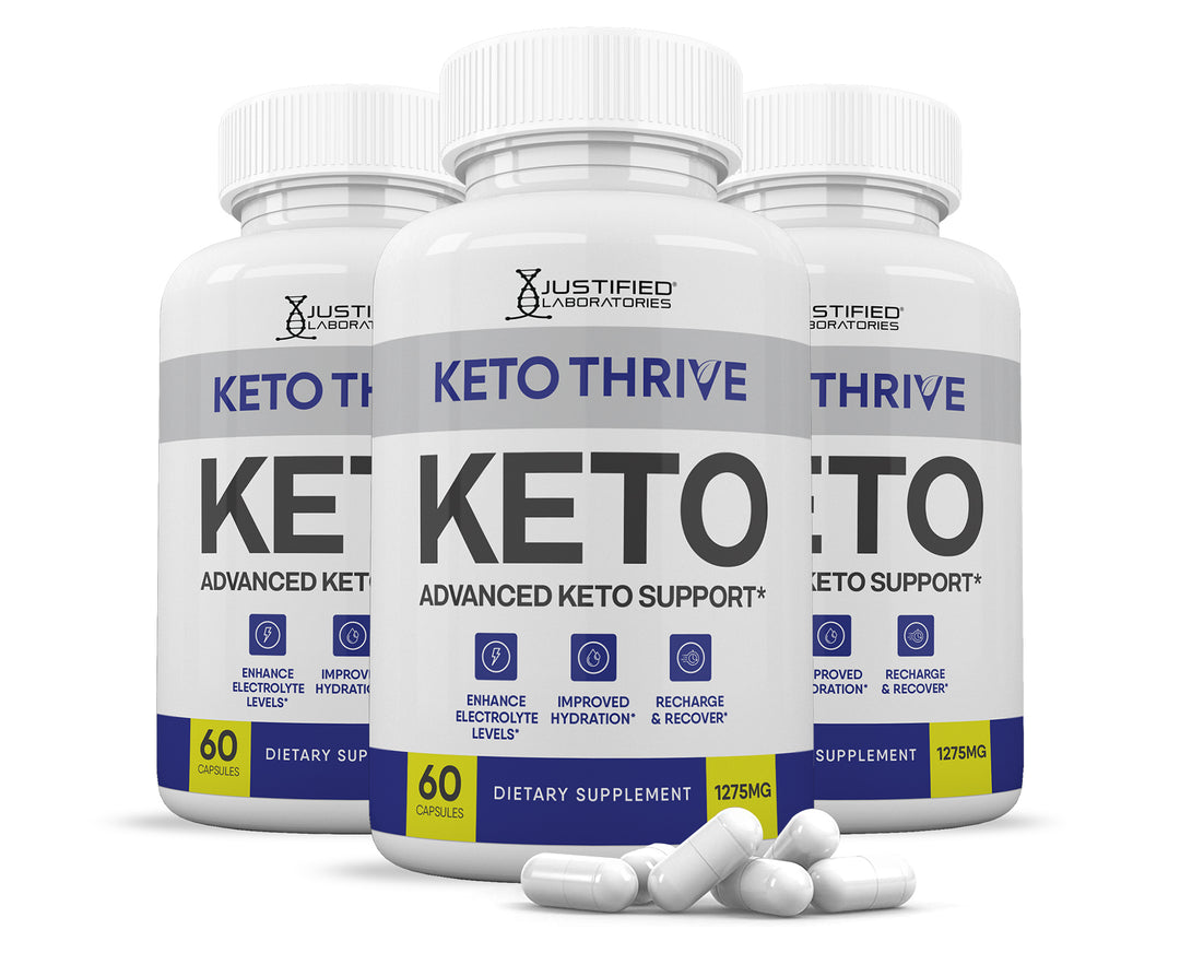3 bottles of Keto Thrive Keto ACV Pills 1275MG