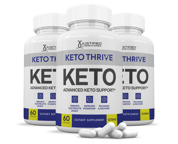 3 bottles of Keto Thrive Keto ACV Pills 1275MG