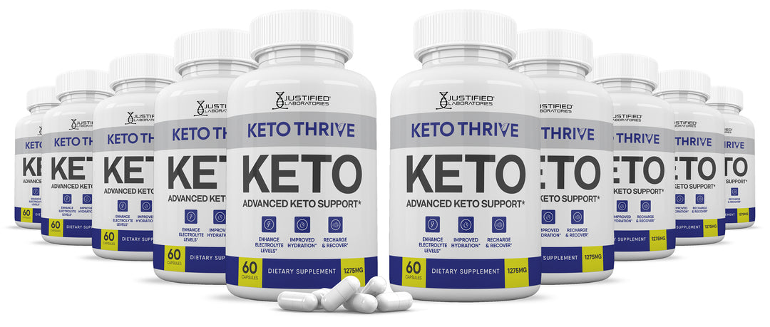 10 bottles of Keto Thrive Keto ACV Pills 1275MG