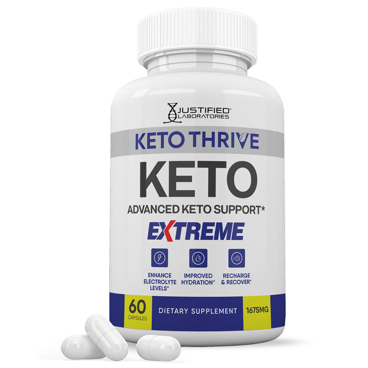 1 Bottle of Keto Thrive Keto ACV Extreme Pills 1675MG
