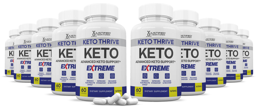 10 bottles of Keto Thrive Keto ACV Extreme Pills 1675MG