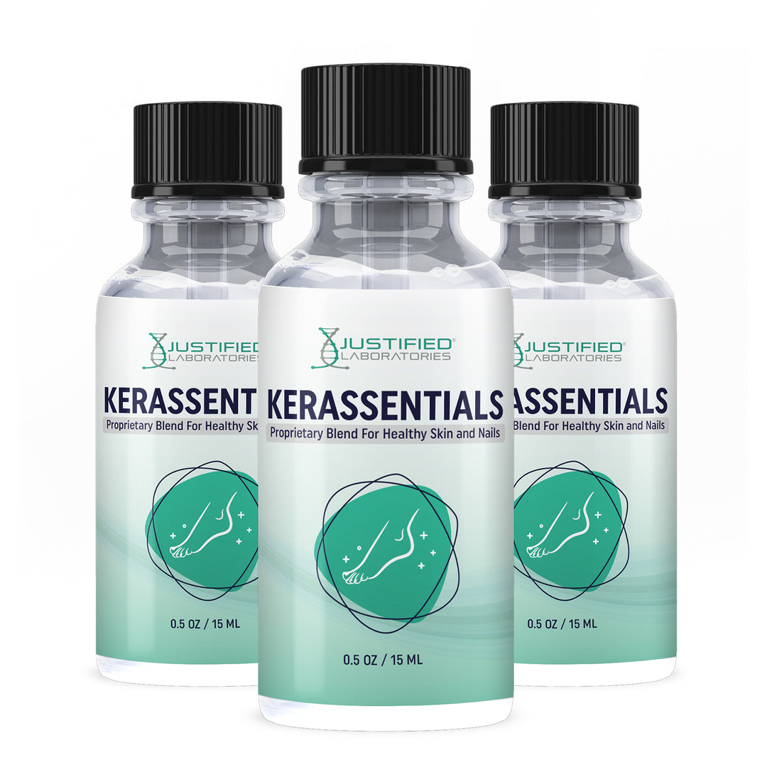 3 bottles of Kerassentials Nail Serum