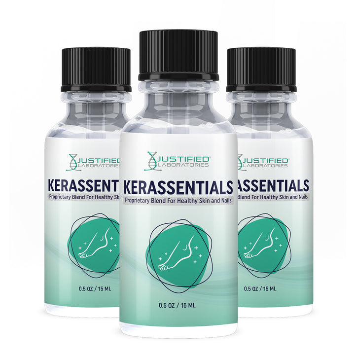 3 bottles of Kerassentials Nail Serum